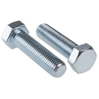 Болт шестигранный М12х16 DIN 933 класс прочности 5.8 оцинкованная сталь