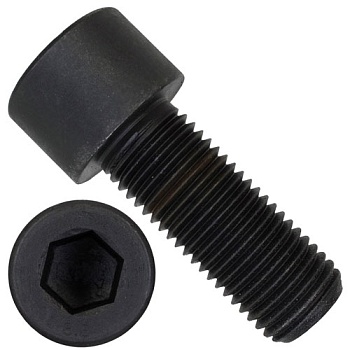 Винт М10х1х90 с цилиндрической головкой и внутренним шестигранником DIN 912 (ISO 12474) класс прочности 8.8